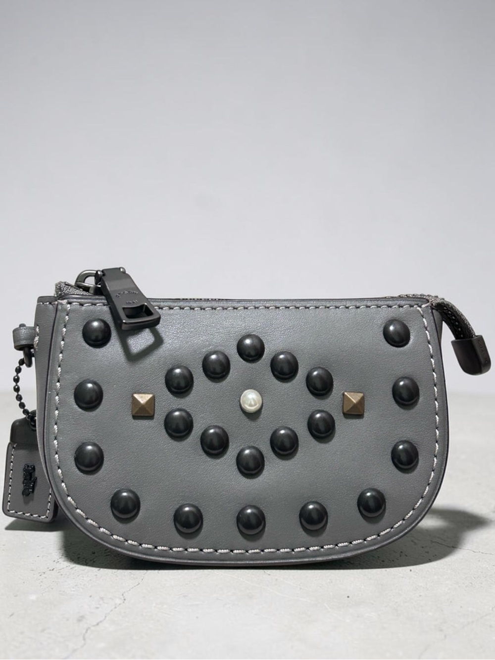 COACH 1941 Western Rivets Glovetanned Leather Pouch/Wristlet